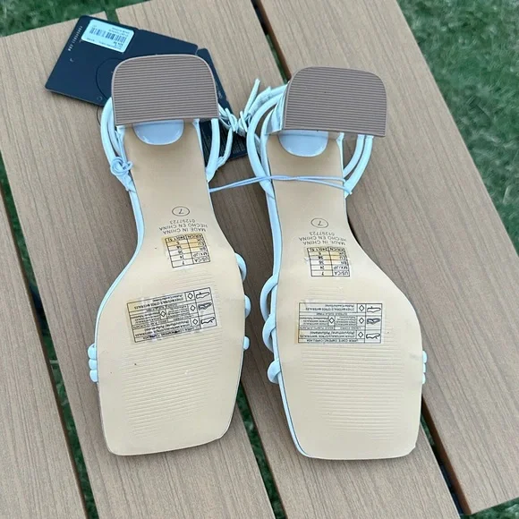 Forever 21 White Strappy Heels - Picture 9 of 10
